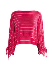 Женский вязаный свитер розового цвета faina