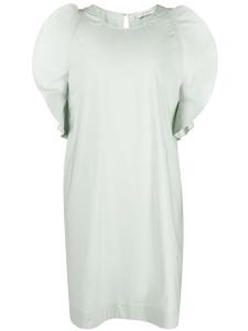 Платье мини с оборками на манжетах Le Tricot Perugia, зеленый