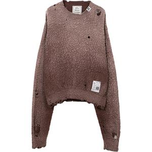 FW25 Sun Faded Like Knit Sweater Women's Maison Mihara Yasuhiro, коричневый
