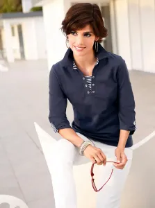 Рубашка с рукавом 3/4 "Shirt" в стиле casual Casual Looks, цвет морской волны