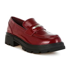 Женские лоферы Gleam stride London Rag, Burgundy