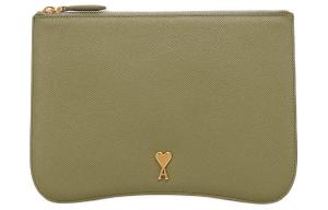 AMIPARIS Кожаный клатч мужской оливковый