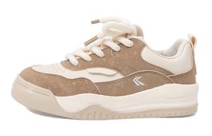 Женские скейтерские кроссовки Low Top Brown Beige Feiyue, Коричневый/Бежевый