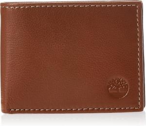 Timberland мужской кожаный кошелек Blix Slimfold, tan, one size