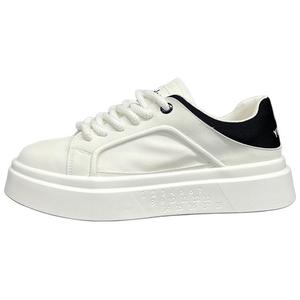 ZUOSAISI Низкие скейтерские кроссовки мужские бело-черные, цвет White Black