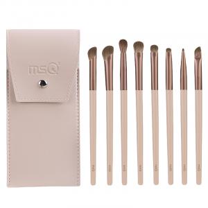 MSQ Набор из 8 кистей для макияжа глаз Mocha Collection портативный дорожный инструмент для макияжа нежный для кожи мягкий смешанный детальный