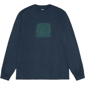 Моно лонгслив Stussy, синий