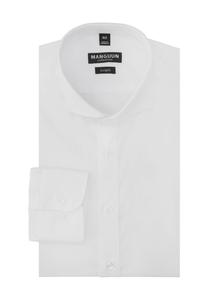 Рубашка деловая, однотонная, воротник Кент, мужская Manguun Collection, белый