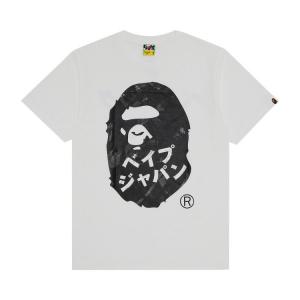 Футболка BAPE Ape Head Ink Painting Tee, White
