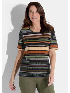 Рубашка терракотового / хаки / темно-синего / с узором GOLDNER