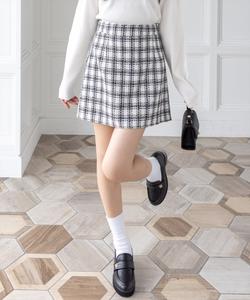 Твидовая мини-юбка (в комплекте)