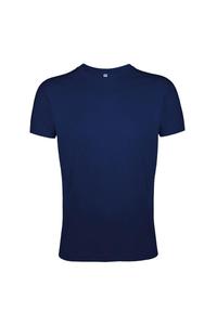 Футболка Regent Slim Fit с короткими рукавами SOL'S, темно-синий