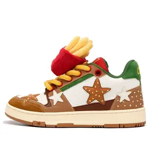 Кроссовки KAALIXTO Skateboarding Low 'Burger Club', коричневый