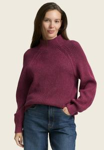 Джемпер TOM TAILOR Jumper, Red Rib Structure/Bordeaux