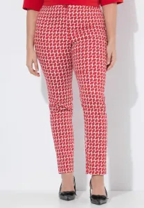 Брюки с эластичным поясом и графическим принтом в виде листьев Ulla Popken, Salsa