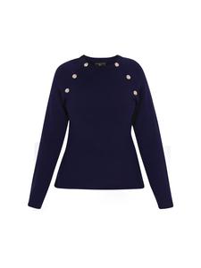 Женский свитер темно-синего цвета faina