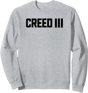 Толстовка с логотипом фильма «Крид 3» (Creed 3 Center Bold Black Movie Logo), синяя