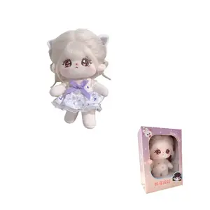 Одежда для кукол из хлопка платье для кукол плюшевая кукла высота 20см Dolls and bears dance, фиолетовый