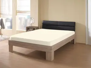 КУМ простыня "Интерлок трикотажная простыня", Интерлок трикотажная простыня KUM 180-200х200 см, 1 шт., цвет natur