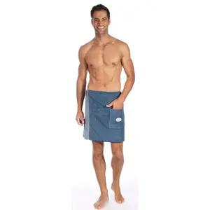 Полотенце Kilt  Ben, идеально для сауны и спа, 1 шт., с полосатым акцентом Egeria, синий