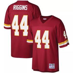 Мужская футболка Mitchell & Ness John Riggins бордового цвета Вашингтона, реплика футбольной команды Legacy