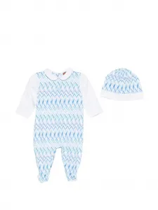Комплект боди с зигзагообразным узором (набор из двух штук) Missoni Kids, белый