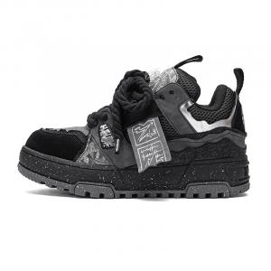 Кроссовки для скейтборда унисекс с низким верхом черного цвета X·Lun