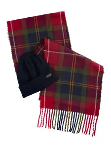 Шарфы в тартан (набор из двух) Barbour, красный