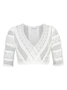 Melega Блузка-дирндль "Стелла" белого цвета