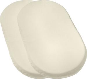 Детская простыня на резинке REDBEST 2er-Pack 209149, глянцевый белый - глубина: 70 см