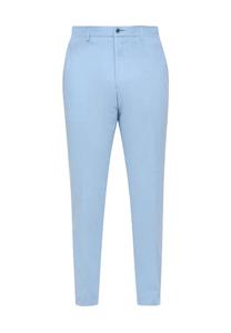 Костюмные брюки со стрелками и шлевками для ремня S.Oliver Black Label, синий