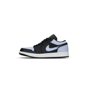 Jordan Air 1 устойчивые к истиранию низкие баскетбольные кроссовки Unisex Black Purple