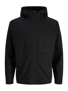 JACK & JONES Худи на молнии в черном цвете