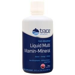 Trace Minerals Research Жидкие мультивитамины и минералы Ягода 30 жидких унций