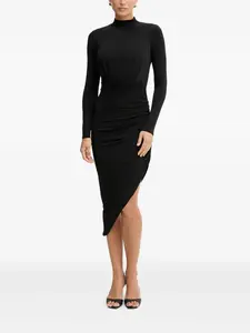 Платье с V-образным вырезом и длинными рукавами Silvian Heach, черный