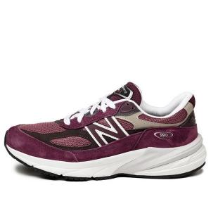 Кроссовки teddy santis 990 v6 made in usa 'burgundy tan' New Balance, бургундия