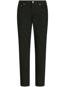 ETRO узкие джинсы с жаккардовым узором, черный