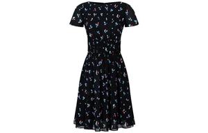 EMPORIO ARMANI SS22 Платье с коротким рукавом Women's Black