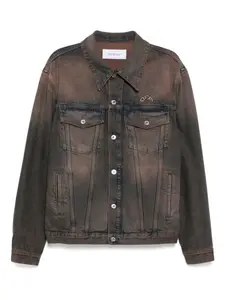 Джинсовая куртка OFF-WHITE, коричневый