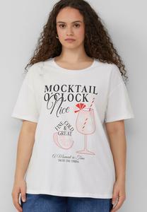 Футболка с принтом QS, белый