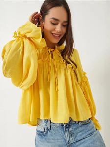 Bianco Lucci Блузка в лимонном цвете