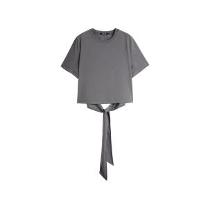 Футболка женская с круглым вырезом тонкая ELLE, темно-серый