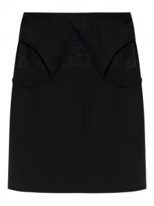 Мини-платье-комбинация с кружевными вставками VETEMENTS, черный