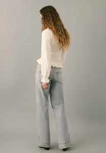 Подростковые прямые джинсы Mango Kids, Grey Denim