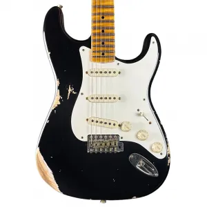 Fender Custom Shop 1957 Stratocaster Relic черный, гриф из клена AAA, в комплекте с футляром