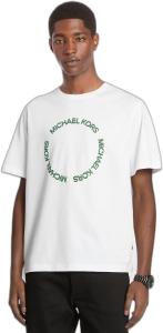 Мужская футболка Michael Kors с круглым логотипом, White
