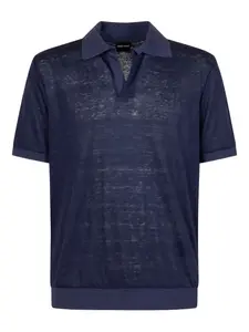 Футболка с короткими рукавами GIORGIO ARMANI, синий