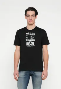 Футболка с регулируемым принтом Diesel, Black