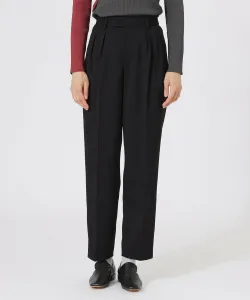 Зауженные брюки с супер-складкой и защипами Loveless, цвет Black