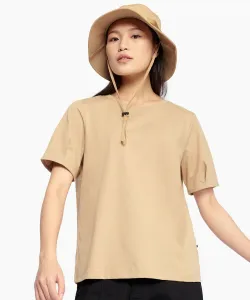 Антибактериальная, влагоотводящая, быстросохнущая футболка с коротким рукавом и пышными рукавами RP